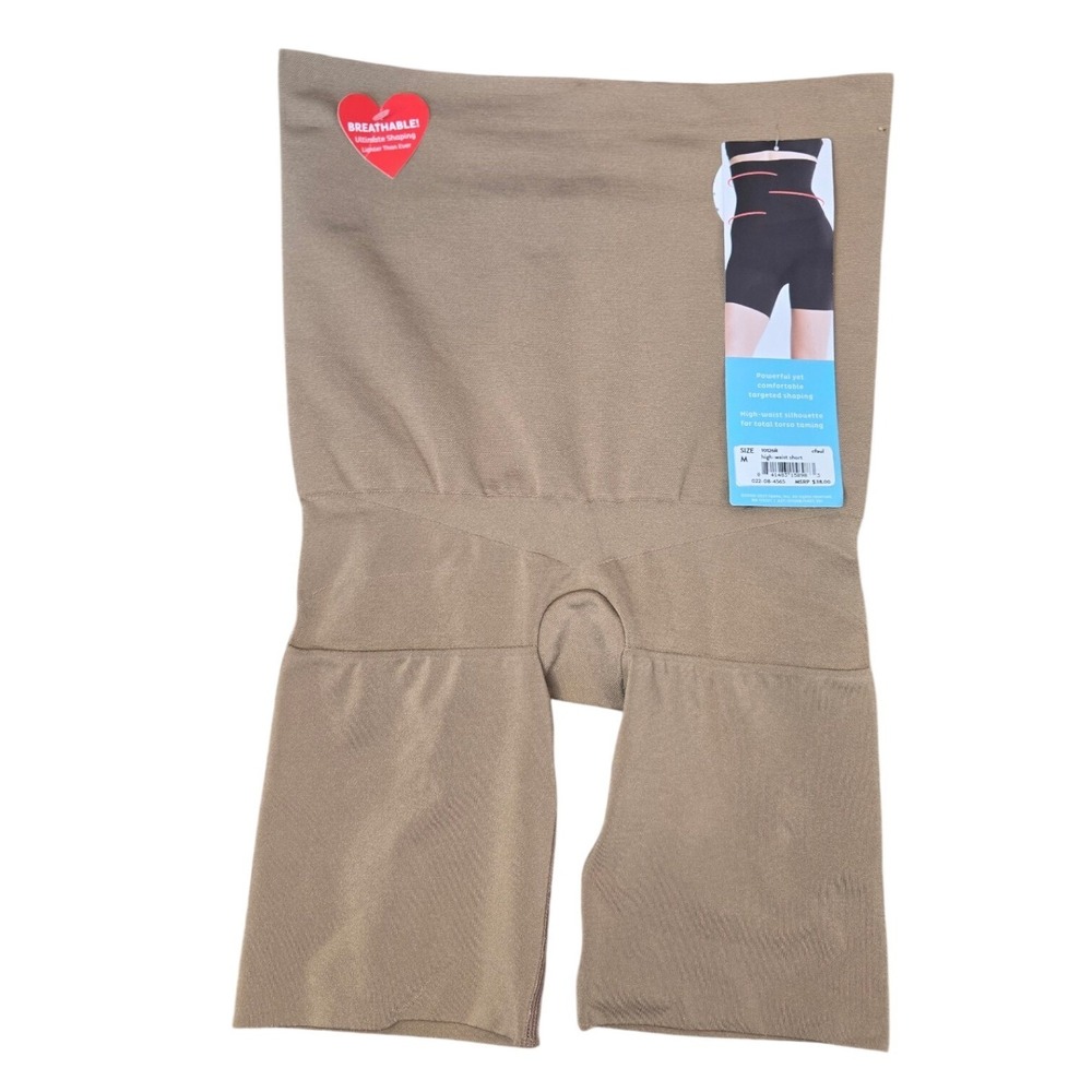Assets By Spanx High-Waist Shaping Briefs in Taupe
